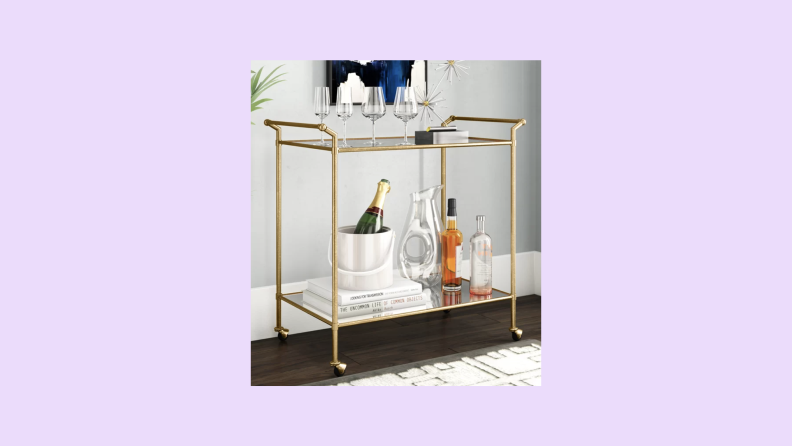 bar cart for coffee