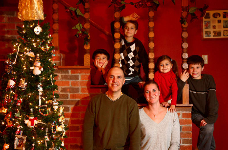 This otherwise lovely holiday photo would have benefitted greatly from a custom white balance setting.