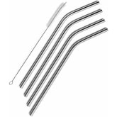  Twister Straw. The ONLY Flexible & Reusable Steel Drinking Straw.  3 Pack Bendable 10 Inch. Stainless Steel Reusable Straw. Environmentally  Friendly, Processed in USA to Medical Grade (10 Inch) : Health & Household