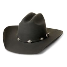 Product image of Rockin’ C women’s gray with Concho hatband cattleman wool hat