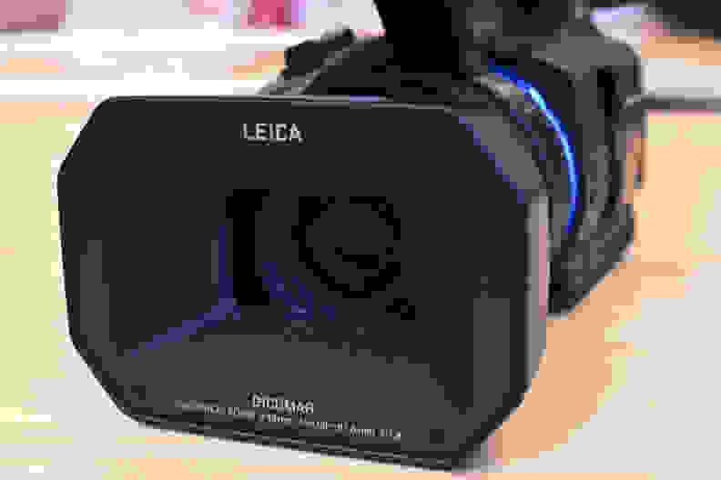 The X1000 is a fixed lens camcorder with a Leica-approved 20x optical zoom lens.