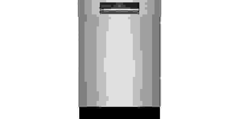 A Bosch Benchmark series dishwasher on a white background.