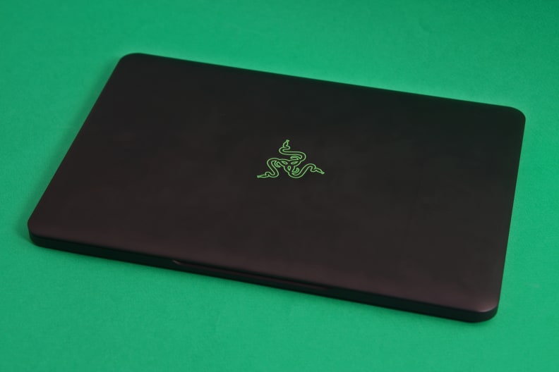 Matte black and glowing green are the only two colors you'll find on the Razer Blade.