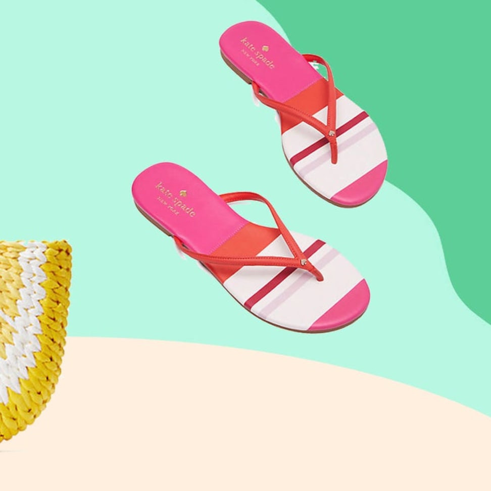 Kate spade pink flip discount flops