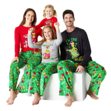 Product image of The Grinch family matching pajama sets