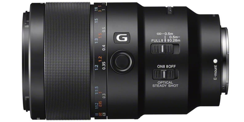 A manufacturer render of the Sony FE 90mm F2.8 Macro G OSS .