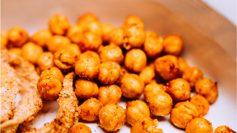 air-fried chickpeas