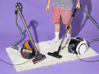The Dyson Big Ball Multifloor and Miele Boost CX1 on carpet