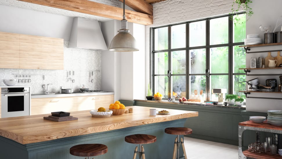 Farmhouse kitchens are the most popular style right now. They look cozy and warm.