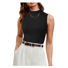 Product image of Wool Blend Soft Mock Neck Tank