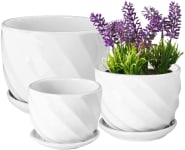 Product image of Yingerhuan Set of 3 Ceramic Flower Pots