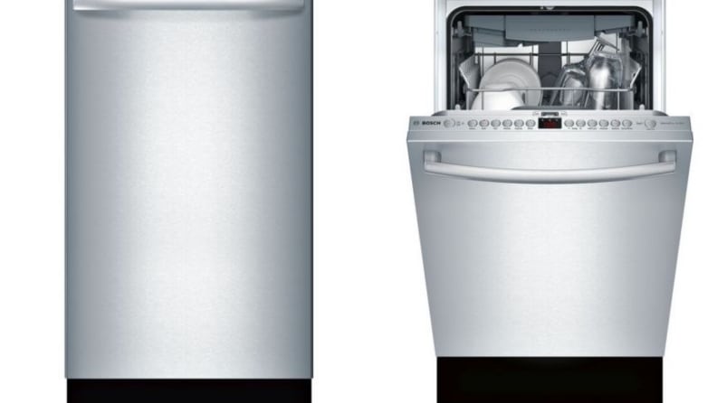 An 18-inch Bosch 800 series dishwasher