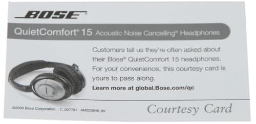 Auriculares Bose QuietComfort 15