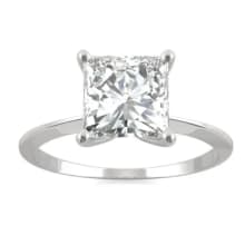 Product image of Princess Forever One Moissanite Classic Solitaire Ring in 14K White Gold