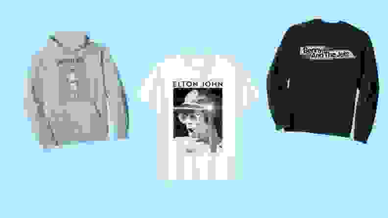 elton john tshirt, long sleeve, and hoodie