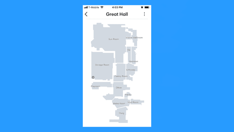 The Smart Map allows you to clean only the rooms you want.