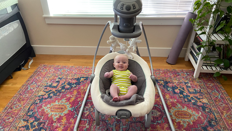 The Graco DuetSooth is our pick for Best Baby Swing.