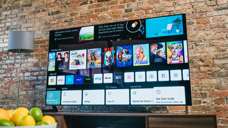 A TV with streaming options