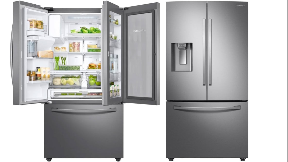 Our review of the Samsung RF28R6301SR French door fridge with a door-in-door design and through-the-door ice and water dispenser.