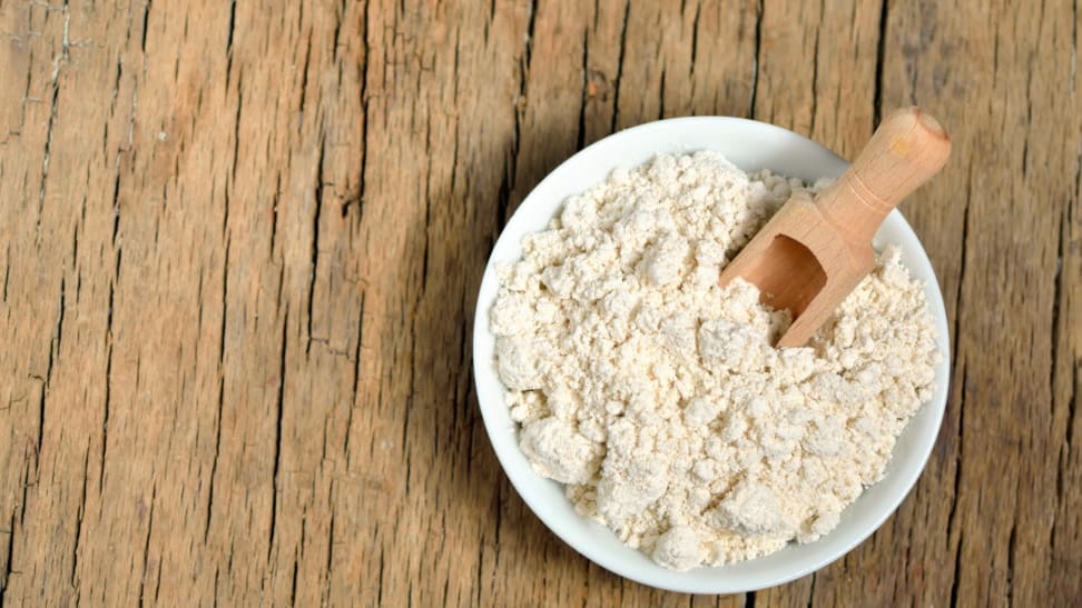 A bowl of finely ground colloidal oatmeal