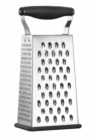 D-groee 3pcs Mini Box Grater, Stainless Steel with 4 Sides, Best for Cheese, Vegetables, Ginger, Random Color