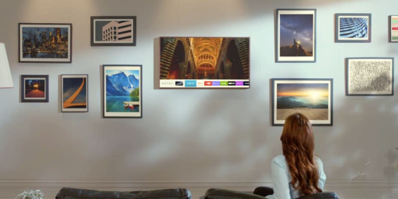 The Frame TV in use