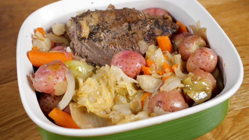 Finished corned beef and cabbage 2