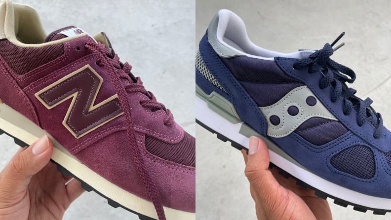 new balance 574 vs saucony jazz