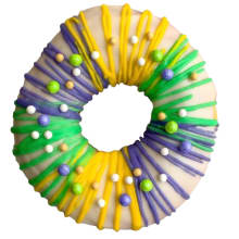 Product image of Mardi Gras King Cake Jumbo Donut