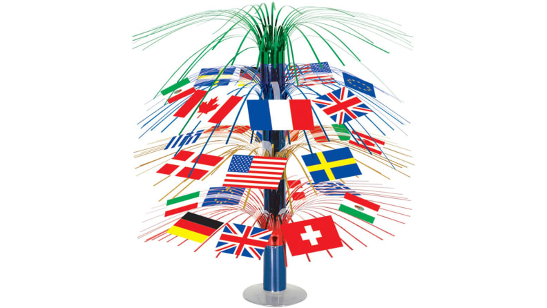 Beistle International Flag Centerpiece