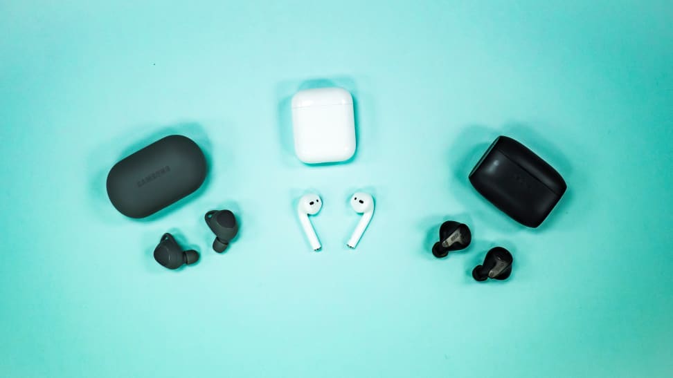 A selection of popular true wireless earbuds