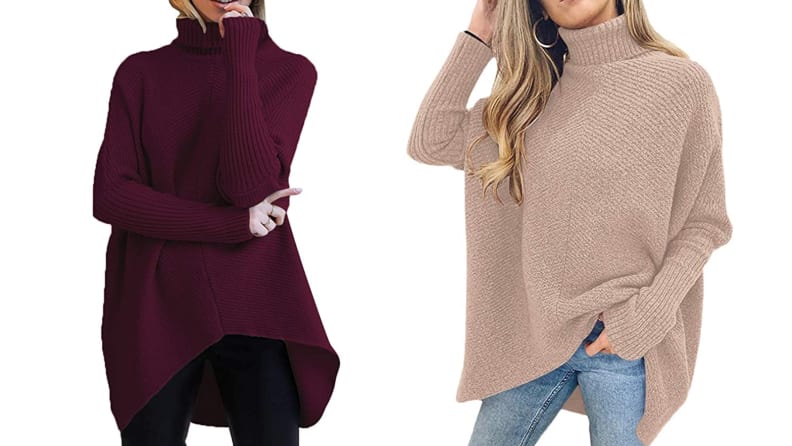 10 oversized long sweaters to wear with leggings - Reviewed