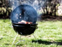 A classic Weber kettle grill