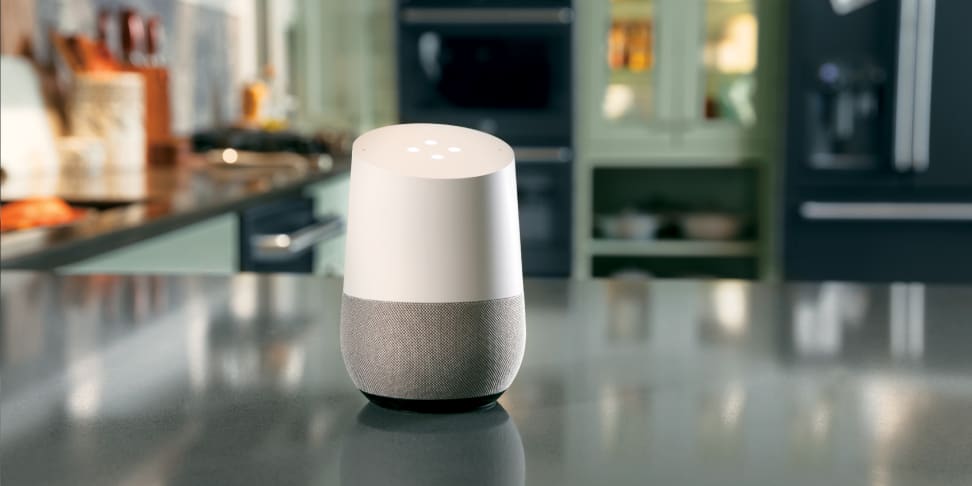 Google Home controlling various GE kitchen appliances