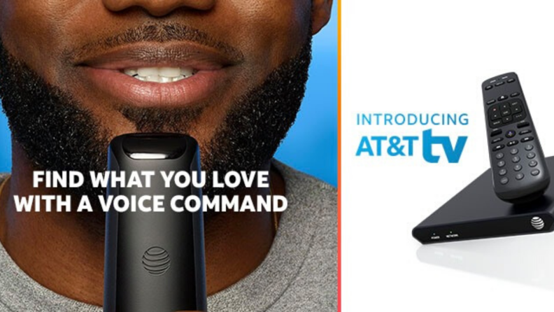 LeBron James with a voice remote