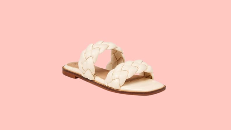 white double strap sandal