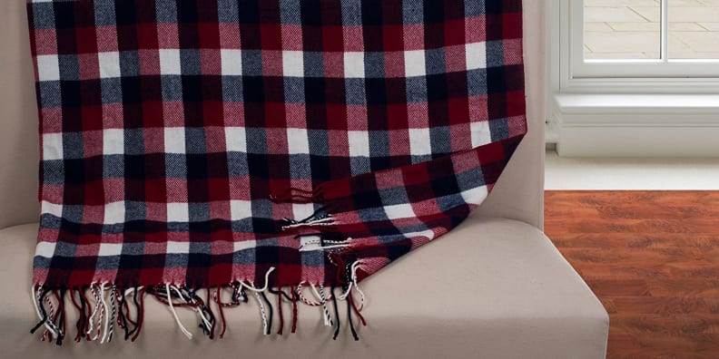 Plaid Throw Blanket