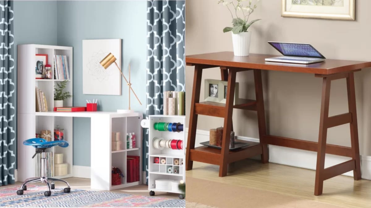 Ikea Wayfair, Desk And Bookcase Set Ikea