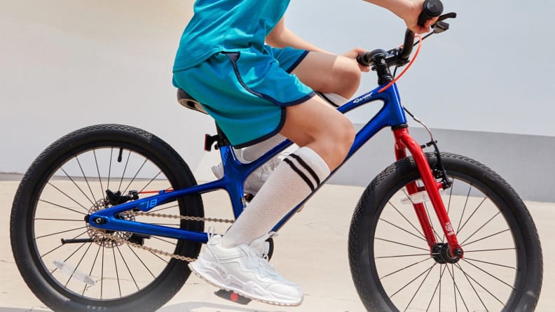 RoyalBaby EZ Shark bike in red and blue