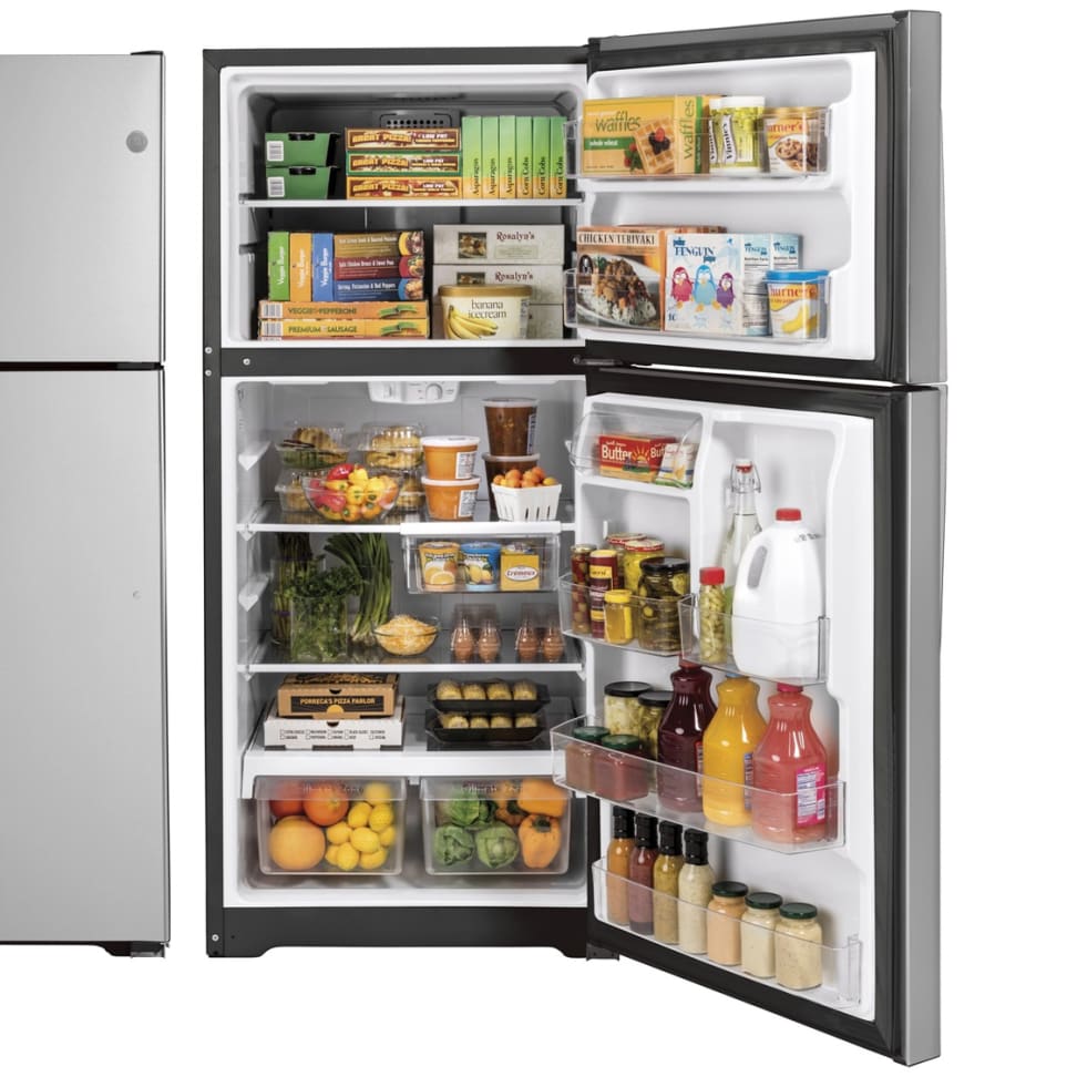 Ge top freezer refrigerator new arrivals with ice maker