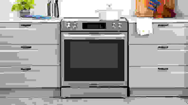 The Frigidaire Gallery stove in a kitchen.