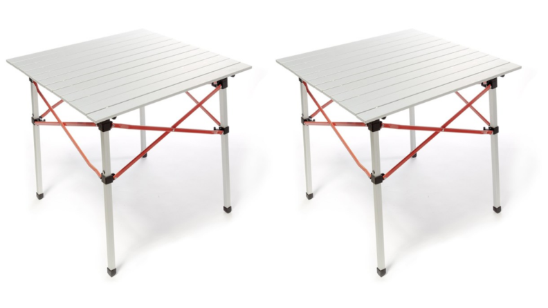 White portable table