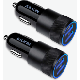 Product image of AILKIN USB Dual Port Car Charger 