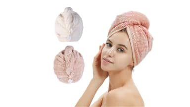 2 Pack Microfiber Hair Towel
