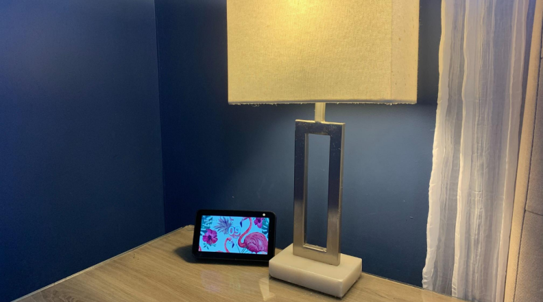 Amazon Echo Show 5 on nightstand