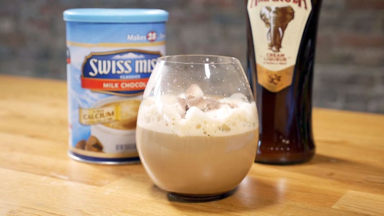 Coffee cocktail with chocolate and Amarula