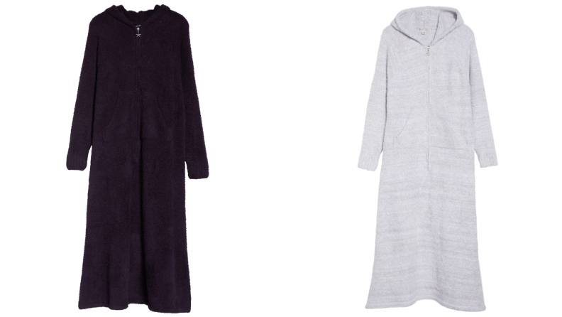 Two Barefoot Dreams women's robes with zipper