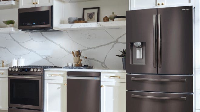 dark gray appliances