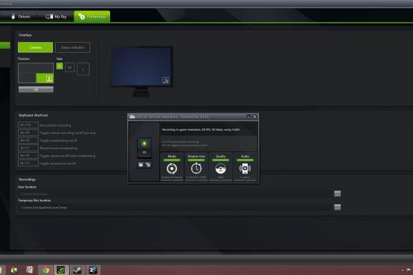 ShadowPlay, Nvidia's game-recording/broadcasting tool