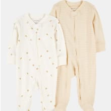 Product image of Baby 2-Pack 2-Way Zip Cotton Sleep & Play Pajamas